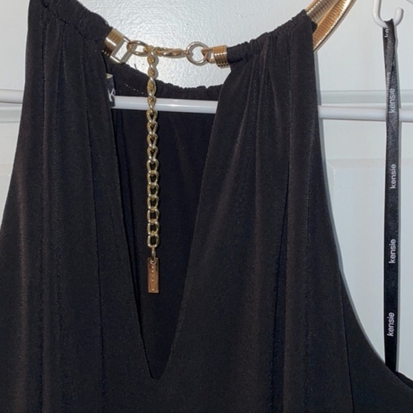 Kensie Draped Snake Chain Halter Dress - Picture 4 of 8